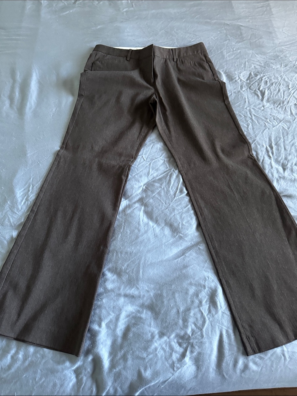 Express Brown Women's Trousers - Straight Leg